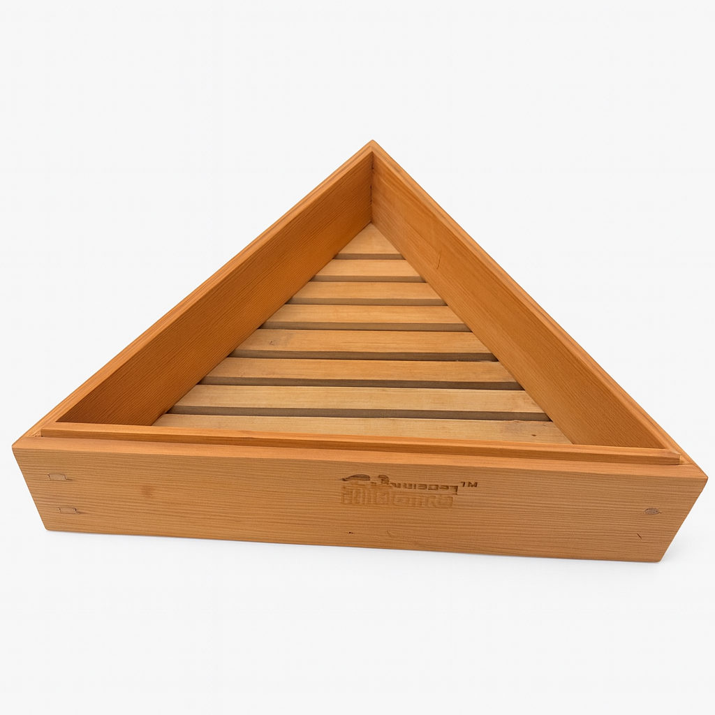 Triangle Bamboo Serving Basket