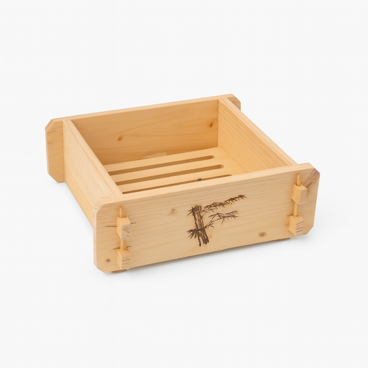 Bamboo wood steamer crate