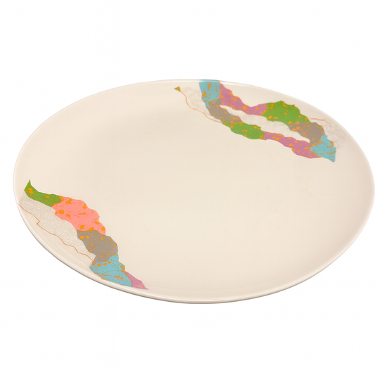 Rainbow colored Malamine Plate
